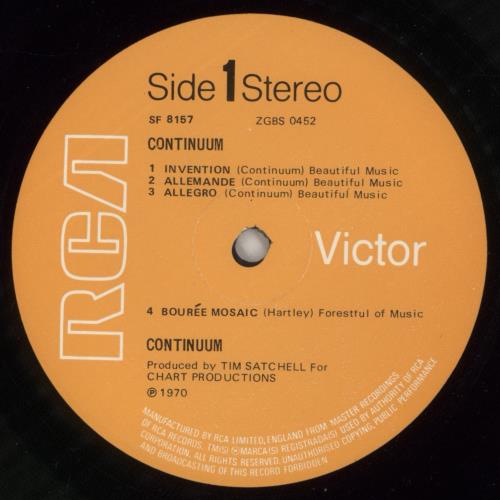 Continuum Continuum vinyl LP album (LP record) UK UUMLPCO344279