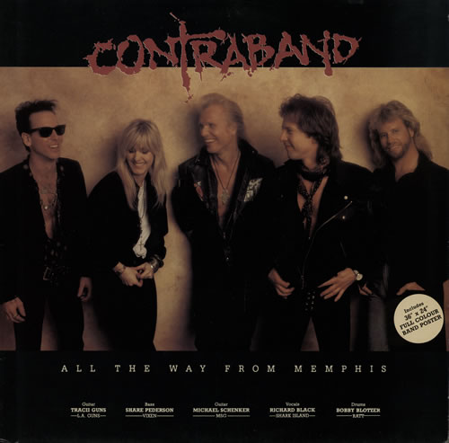 Contraband (Rock) All The Way From Memphis + Poster 12" vinyl single (12 inch record / Maxi-single) UK 27912AL567190