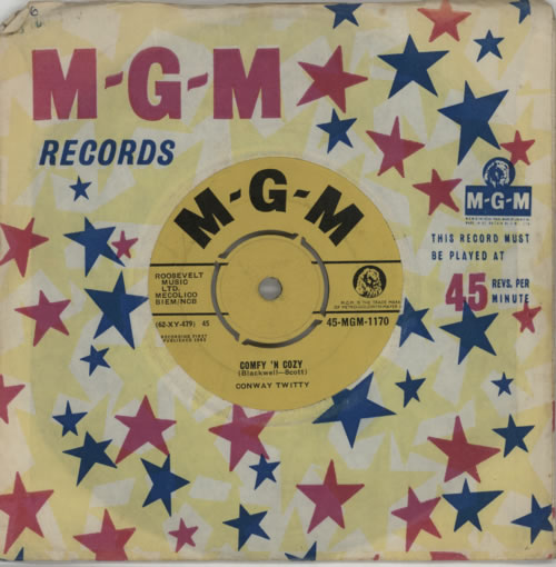 Conway Twitty Comfy 'n' Cozy 7" vinyl single (7 inch record / 45) UK CDZ07CO613859