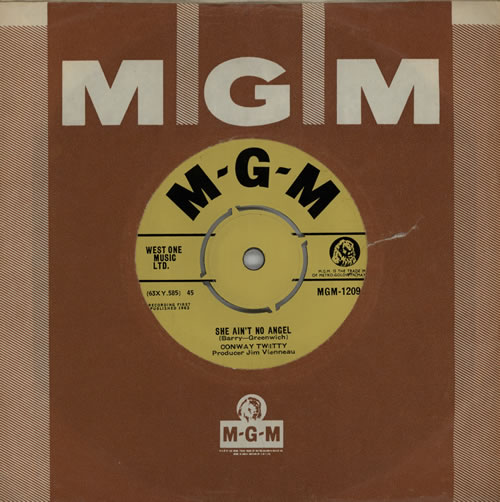 Conway Twitty She Ain't No Angel 7" vinyl single (7 inch record / 45) UK CDZ07SH571360