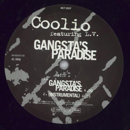 Coolio Gangsta's Paradise 12" vinyl single (12 inch record / Maxi-single) UK CIO12GA827501