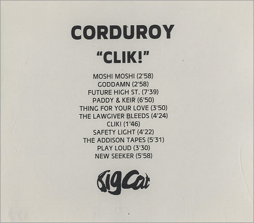 Corduroy Clik! CD-R acetate UK CO2CRCL438315