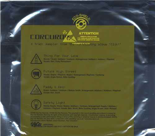 Corduroy Clik - Album Sampler CD single (CD5 / 5") UK CO2C5CL484725