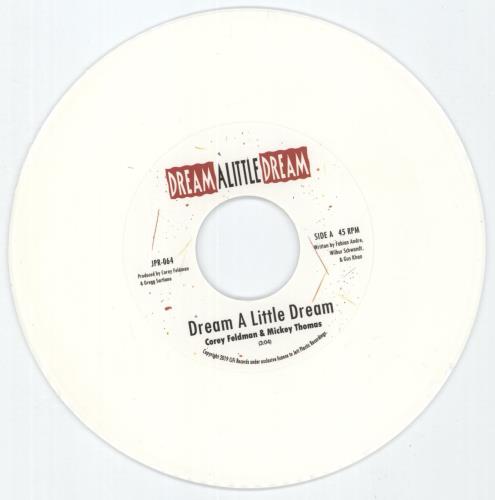 Corey Feldman Dream A Little Dream - White Vinyl 7" vinyl single (7 inch record / 45) US -S307DR883483