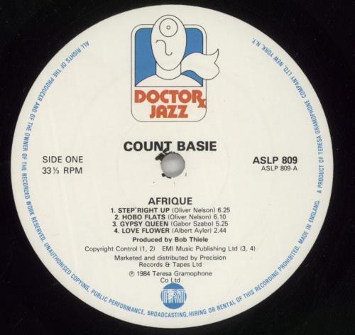 Count Basie Afrique vinyl LP album (LP record) UK CUILPAF668393