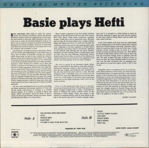 Count Basie Basie Plays Hefti vinyl LP album (LP record) French CUILPBA874827