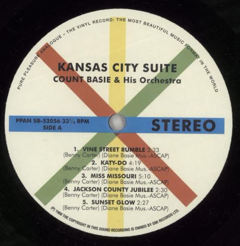 Count Basie Kansas City Suite vinyl LP album (LP record) UK CUILPKA869371