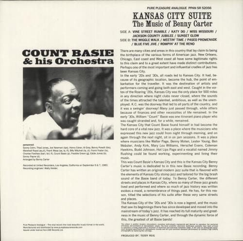 Count Basie Kansas City Suite vinyl LP album (LP record) UK CUILPKA869371