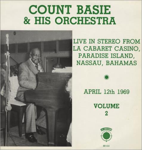 Count Basie Live From Paradise Island, Nassau, Bahamas Volume 2 vinyl LP album (LP record) UK CUILPLI404510