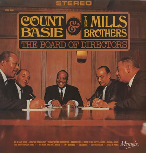 Count Basie The Board Of Directors vinyl LP album (LP record) UK CUILPTH434510