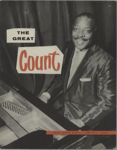 Count Basie The Great Count tour programme UK CUITRTH678042