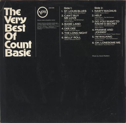 Count Basie The Very Best Of Count Basie vinyl LP album (LP record) German CUILPTH737860