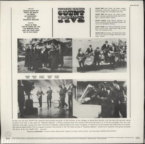 Count Five Psychotic Reaction vinyl LP album (LP record) German CT5LPPS885484