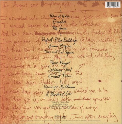 Counting Crows August And Everything After - 180 Gram Black Vinyl - Sealed 2-LP vinyl record set (Double LP Album) UK CNT2LAU851342