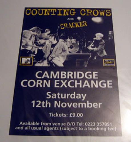 Counting Crows Cambridge Corn Exchange poster UK CNTPOCA354311