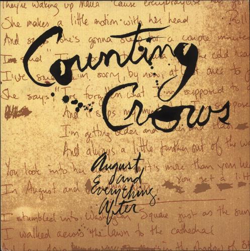 Counting Crows August And Everything After vinyl LP album (LP record) UK CNTLPAU584068