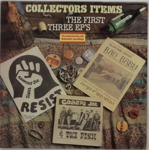 Country Joe McDonald Collectors Items: The First Three EPs vinyl LP album (LP record) UK CJMLPCO673786
