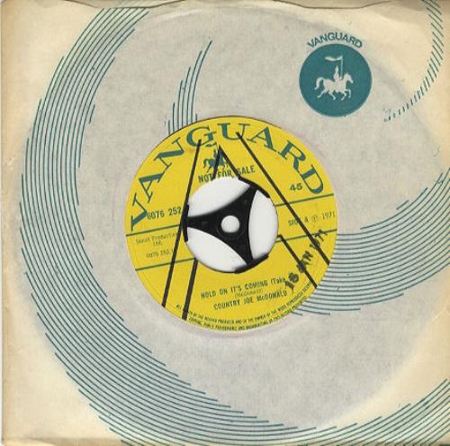 Country Joe McDonald Hold On It's Coming 7" vinyl single (7 inch record / 45) UK CJM07HO193897
