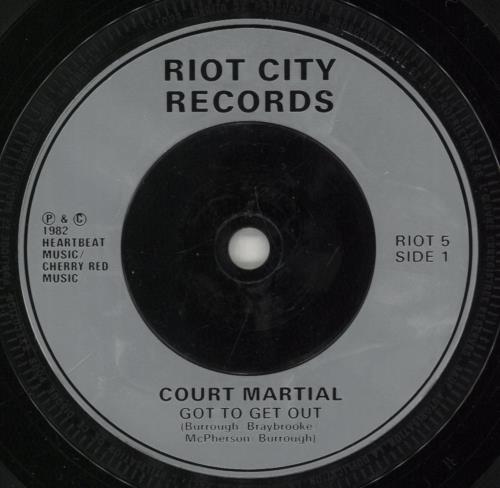 Court Martial Gotta Get Out EP 7" vinyl single (7 inch record / 45) UK -3007GO889276