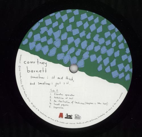 Courtney Barnett Sometimes I Sit And Think, And Sometimes I Just Sit vinyl LP album (LP record) UK F6ULPSO865234