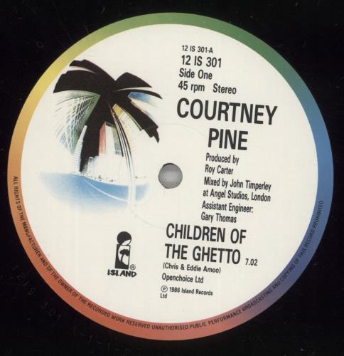 Courtney Pine Children Of The Ghetto 12" vinyl single (12 inch record / Maxi-single) UK COY12CH887933