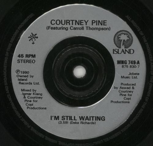 Courtney Pine I'm Still Waiting 7" vinyl single (7 inch record / 45) UK COY07IM581494