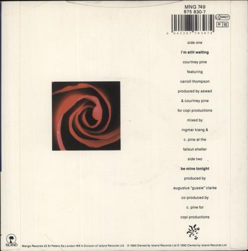 Courtney Pine I'm Still Waiting 7" vinyl single (7 inch record / 45) UK COY07IM581494