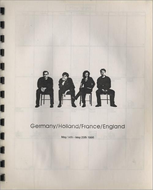 Cowboy Junkies 1996 Tour Itinerary UK COWITTO463023