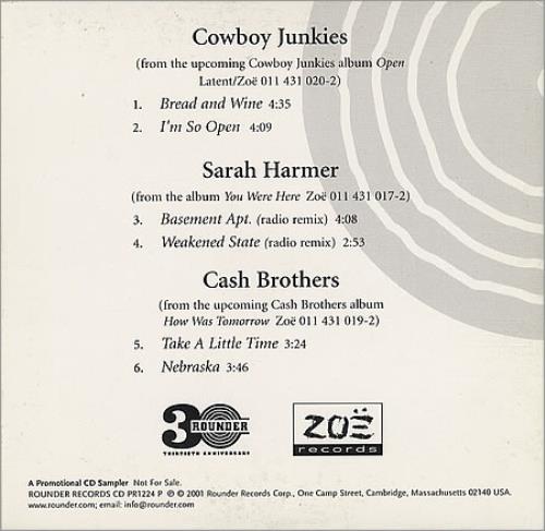 Cowboy Junkies Bread And Wine/I'm So Open CD album (CDLP) US COWCDBR398459