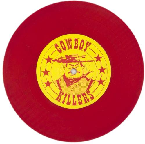 Cowboy Killers KKK Wives On Holiday - Red Vinyl 7" vinyl single (7 inch record / 45) US E7007KK868445