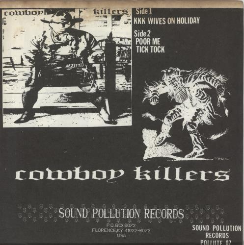 Cowboy Killers KKK Wives On Holiday - Red Vinyl 7" vinyl single (7 inch record / 45) US E7007KK868445