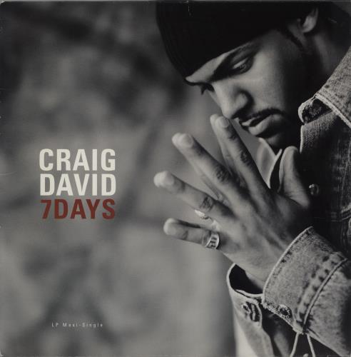 Craig David 7 Days 12" vinyl single (12 inch record / Maxi-single) US CDV12DA757697