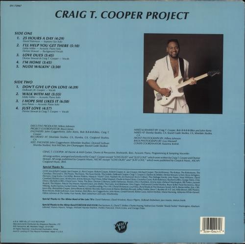 Craig T. Cooper Love Dues vinyl LP album (LP record) US K80LPLO727384