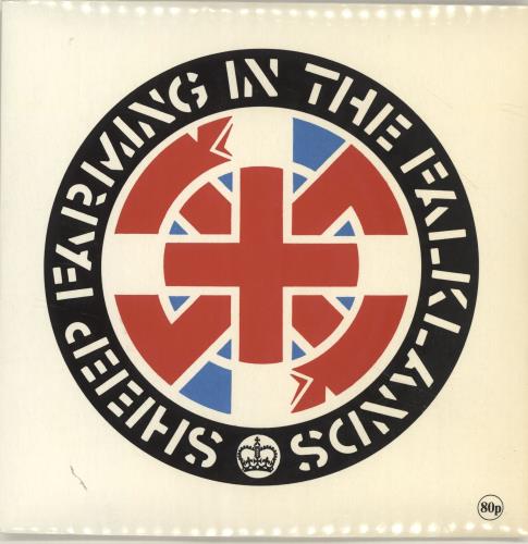 Crass Sheep Farming In The Falklands + Poster - EX 7" vinyl single (7 inch record / 45) UK C\S07SH692278
