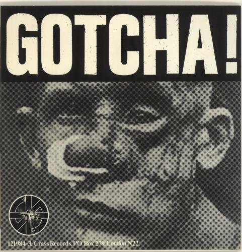 Crass Sheep Farming In The Falklands + Poster - EX 7" vinyl single (7 inch record / 45) UK C\S07SH692278