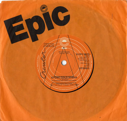 Crawler Stone Cold Sober - A Label 7" vinyl single (7 inch record / 45) UK CWY07ST605858
