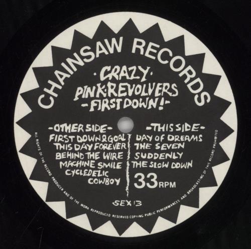 Crazy Pink Revolvers First Down vinyl LP album (LP record) UK 0ZBLPFI860522