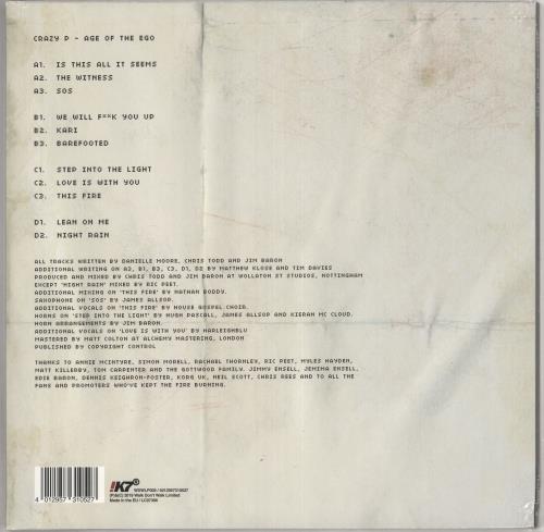 Crazy P Age Of The Ego - Sealed 2-LP vinyl record set (Double LP Album) UK CZP2LAG740095