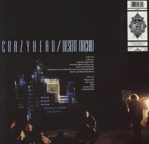 Crazyhead Desert Orchid vinyl LP album (LP record) UK CA2LPDE262649