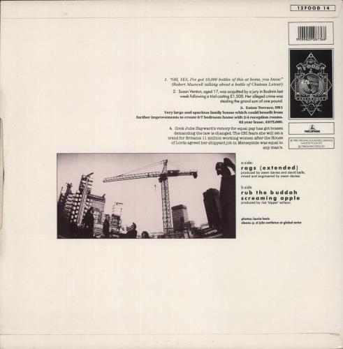 Crazyhead Rags (Extended) 12" vinyl single (12 inch record / Maxi-single) UK CA212RA507962