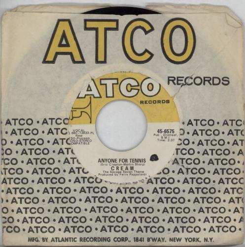 Cream Anyone For Tennis 7" vinyl single (7 inch record / 45) US CRM07AN751566
