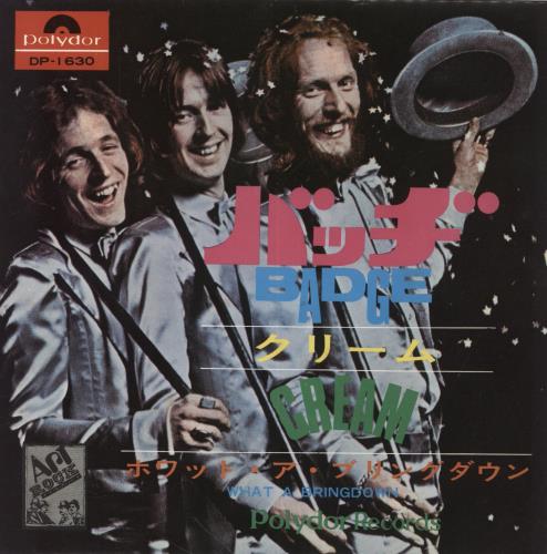 Cream Badge - Promo 7" vinyl single (7 inch record / 45) Japanese CRM07BA857526