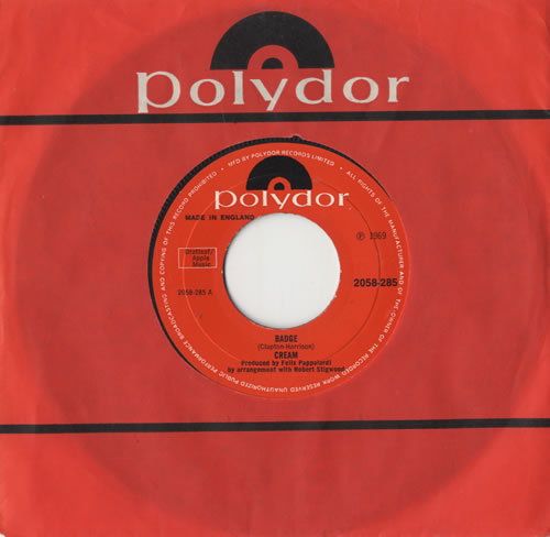Cream Badge - wide 7" vinyl single (7 inch record / 45) UK CRM07BA186615