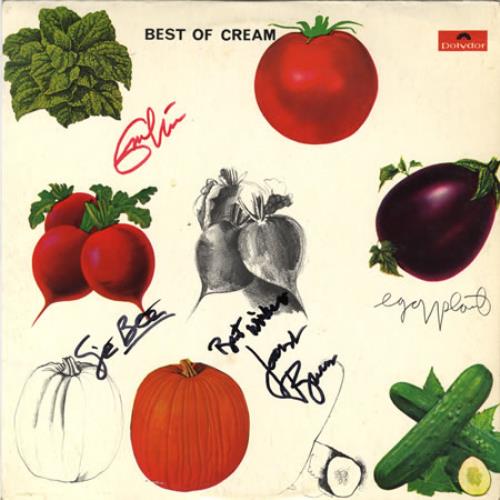 Cream Best Of Cream Autographed! UK vinyl LP album (LP record) (398292)