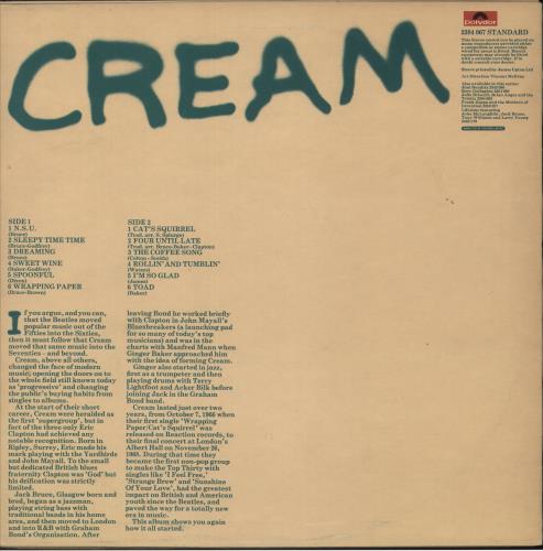 Cream Cream + Publicity Photo vinyl LP album (LP record) UK CRMLPCR865961
