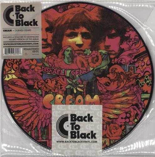 Cream Disraeli Gears picture disc LP (vinyl picture disc album) UK CRMPDDI518613