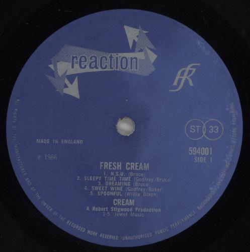 Cream Fresh Cream - 1st - VG vinyl LP album (LP record) UK CRMLPFR636668
