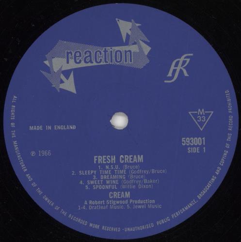 Cream Fresh Cream - 2nd - VG vinyl LP album (LP record) UK CRMLPFR681534