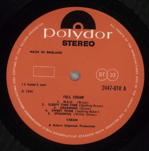 Cream Full Cream - EX vinyl LP album (LP record) UK CRMLPFU129364