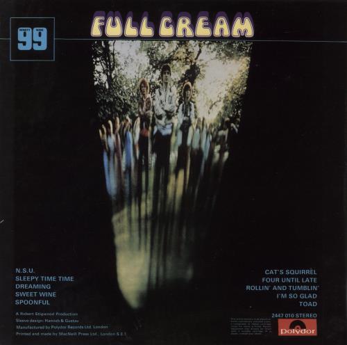 Cream Full Cream vinyl LP album (LP record) UK CRMLPFU676035